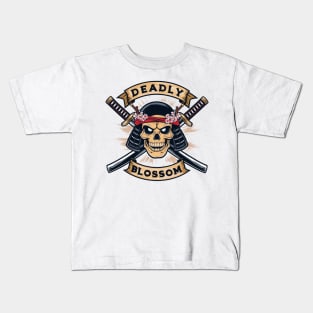 Skull samurai Kids T-Shirt